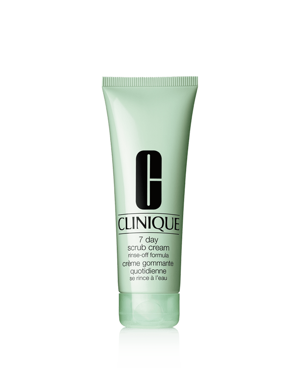 7 Day Scrub Cream Rinse-Off Formula, Gentle exfoliating cream polishes and refines skin’s texture.