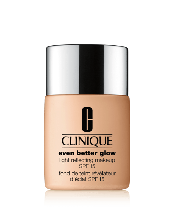 Even Better Glow™ Light Reflecting Makeup SPF 15, Fluid foundation improves skin’s luminosity instantly and over time thanks to luminizing pigments and vitamin C. Sheer to moderate coverage, luminous finish.