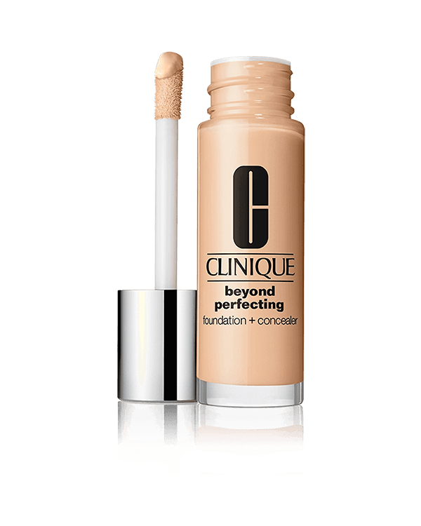 Beyond Perfecting™ Foundation and Concealer, A foundation-and-concealer in one for a natural look that lasts 24 hours.